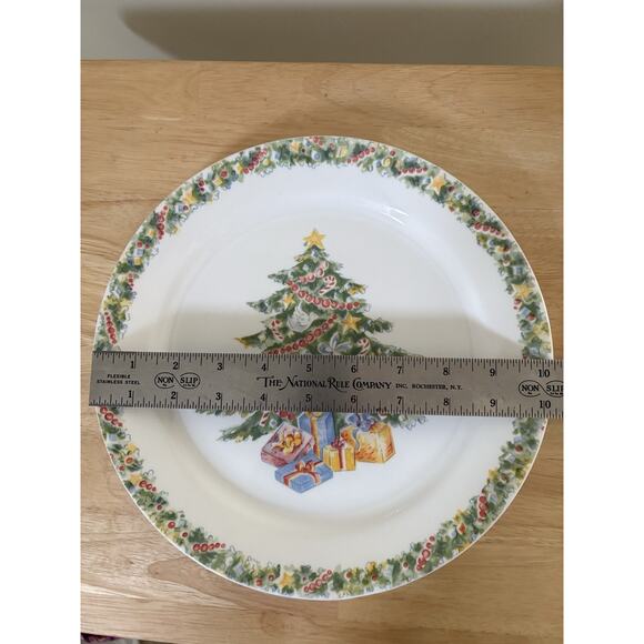 Vintage Corelle Corningware Christmas Joy Dinner Plate 10.25" USA Made - Picture 5 of 5